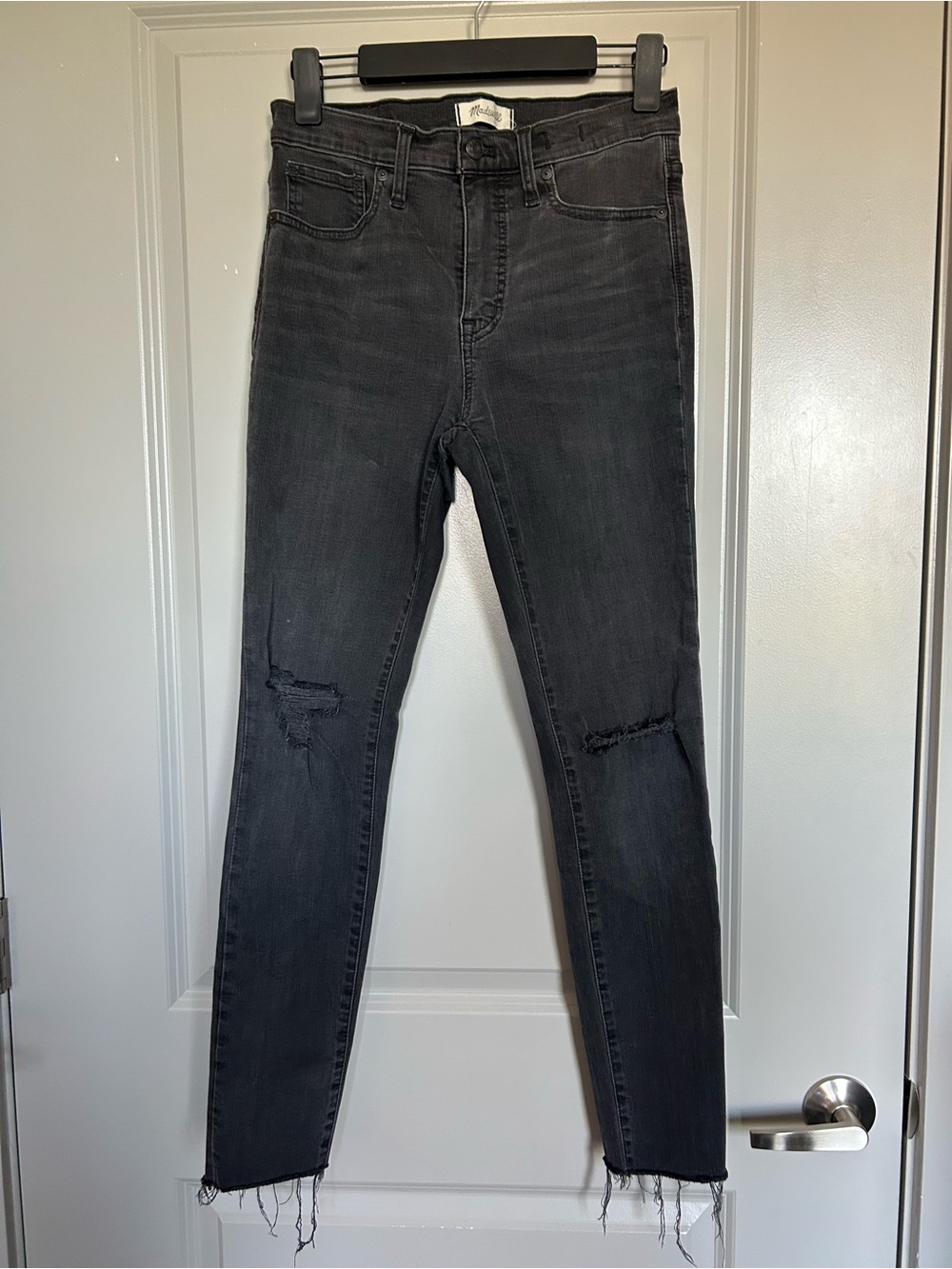 Madewell Women’s 9” High Rise Skinny Black Jeans